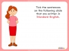 Negatives in Standard English - Years 3 and 4 Teaching Resources (slide 8/15)